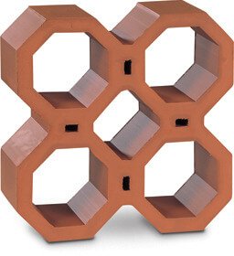 Arabian Red Ceramic Window Lattice – FACE03 Image